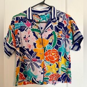 Summer and beachy Short Sleeve button shirt